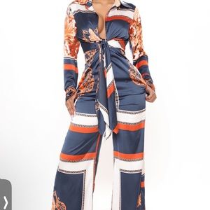 Silky sexy jumpsuit! Cute!!